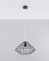 Hanging lamp UMBERTO black + 1x LED bulb E27 4000K Cool White 7.5W 650lm