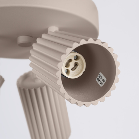 Ceiling lamp KARBON 2 taupe