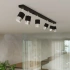 Wall lamp NERO black/chrome