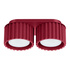 Ceiling lamp AURA 2 burgundy Gx53
