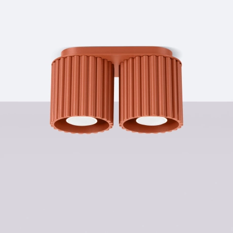 Ceiling lamp AURA 2 red ochra GU10