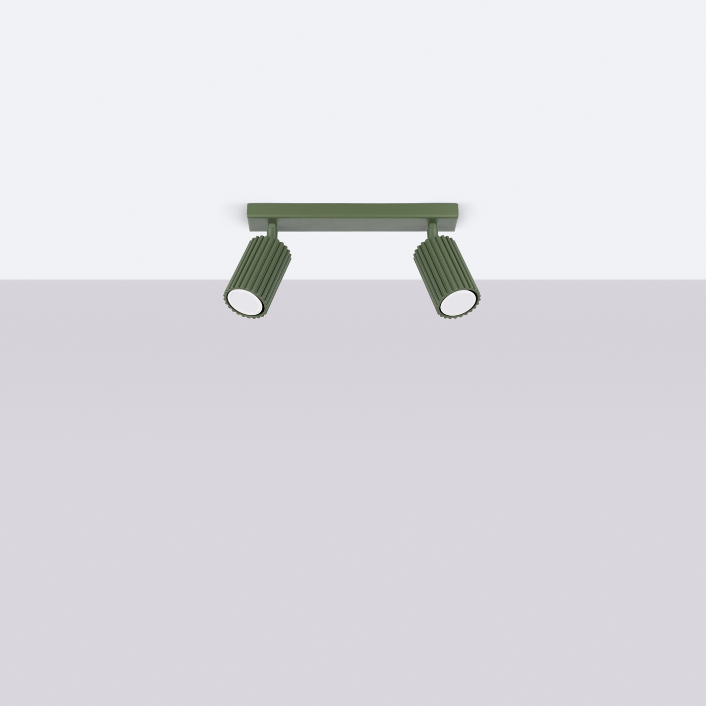 Ceiling lamp KARBON 2 olive green
