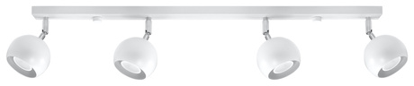 Ceiling lamp OCULARE 4L white + 4x LED Bulb GU-10 3000K Warm 7W 620lm