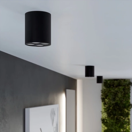 Ceiling lamp ZOE black LED