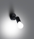 Wall lamp FORNES 1 in black + 1x LED Bulb E27 3000K Warm White 7.5W 620lm