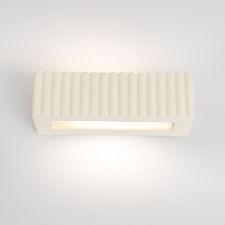 Wall lamp ceramic RIGATA beige