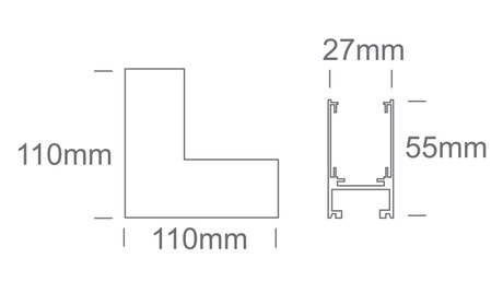 Wall to wall corner (IN) for MYL.00531 & MYL.00532