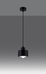 Ceiling pendant SAVAR 1 black + 1x LED Bulb E27 3000K Warm 7.5W 620lm