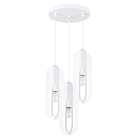 Ceiling lamp NICUS 3P white + 3x LED bulb E27 3000K Warm 7.5W 620lm