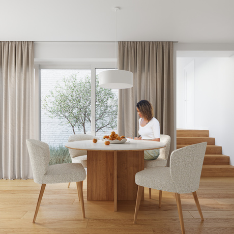 Chandelier ROLLO 45 white + 3x LED Bulb E27 3000K Warm 7.5W 620lm