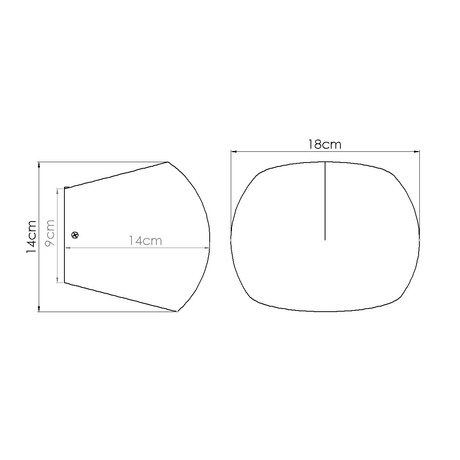 Wall lamp GLOBE concrete