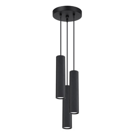 Pendant lamp KARBON 3P black