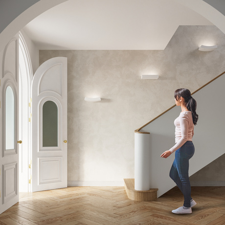 Wall lamp ceramic TAUGAN white + 2x LED Bulb G9 3000K Warm 4.5W 510lm