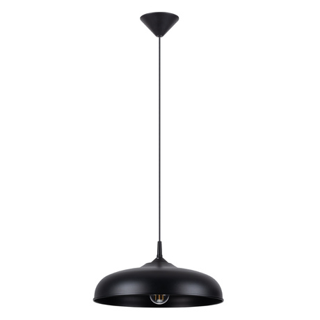 Ceiling lamp GINA black + 1x LED Bulb E27 4000K Cool White 7.5W 690lm