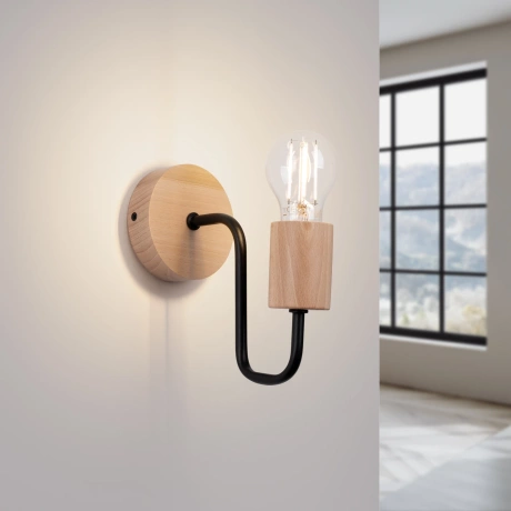 Wall lamp TIMBO black