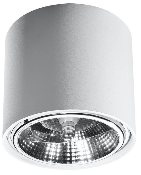 Ceiling lamp TIUBE white + 1x LED Bulb GU10 AR111 4000K COOL 10W 850lm