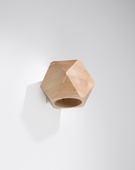 Wall lamp WOODY natural wood + 1x G9 LED Bulb 4000K Cool White 4.5W 530lm