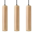Pendant lamp LINO 3 wood