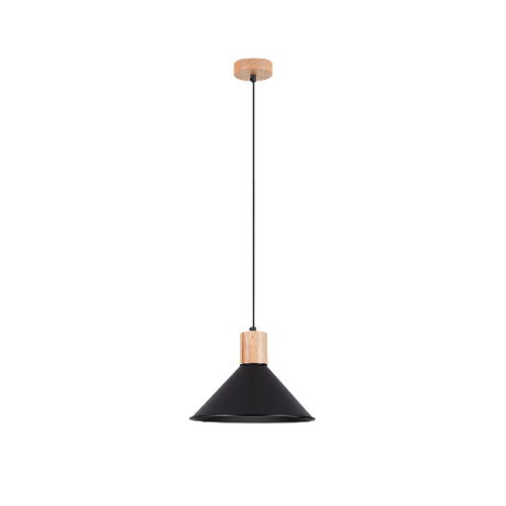 Hanging lamp JAGA black + 1x LED Bulb E27 3000K Warm 7.5W 620lm