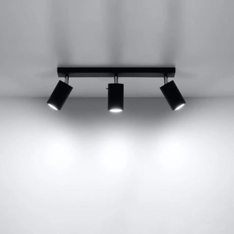 Ceiling lamp RING 3 black