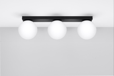 Ceiling lamp YOLI 3 black + 3x LED Bulb G9 4000K Cold 4.5W 460lm
