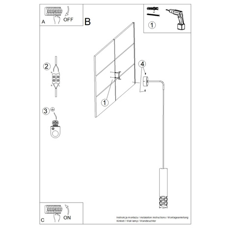 Wall lamp LIRO white