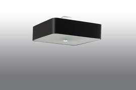 Ceiling lamp LOKKO 55 black + 5x LED Bulb E27 3000K Warm 7.5W 620lm