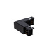 Left black angled power connector