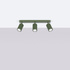 Ceiling lamp KARBON 3L olive green