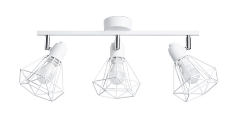 Ceiling lamp ARTEMIS 3 white + LED Bulb E14 4000K Cool White 7.5W 680lm