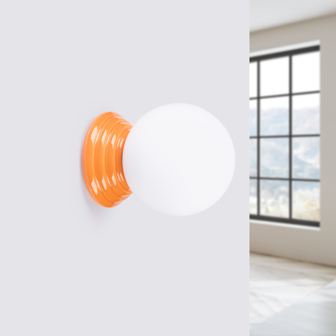 Wall lamp ZORI orange IP44