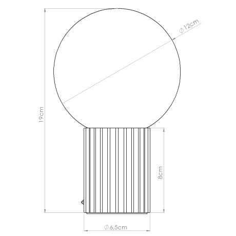 Table lamp HALO mocha