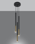 Hanging lamp MOZAICA 3P black/gold + 3x LED Bulb G9 4000K Cold 4.5W 530lm