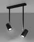 Ceiling lamp NORANO 2 black + 2x LED GU-10 3000K Warm 7W 620lm bulb