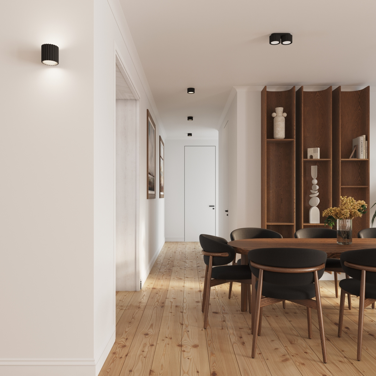 Ceiling lamp AURA 1 black Gx53