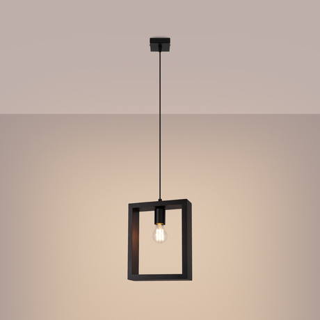 Ceiling pendant lamp ARIES wenge + 1x LED Bulb E27 3000K Warm White 7.5W 620lm