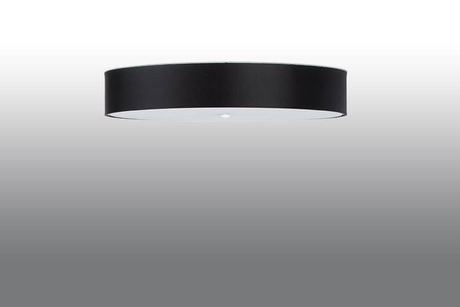 Ceiling lamp SKALA 80 black + 6x LED bulb E27 4000K Cool White 7.5W 650lm