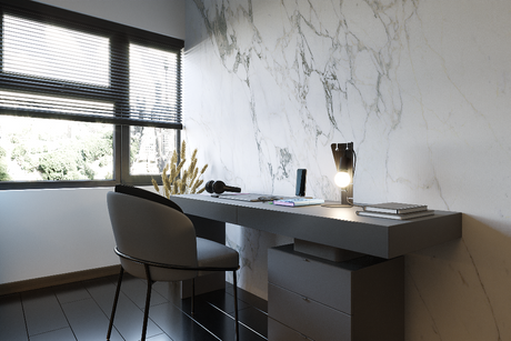 Desk lamp ARBY black + 1x LED Bulb E27 4000K Cool White 7.5W 650lm