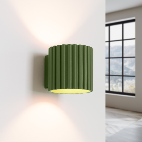 Wall lamp AURA olive green G9