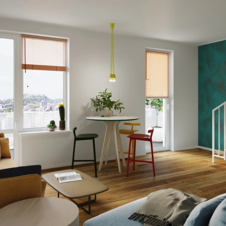 Pendant lamp DIEGO 5 yellow