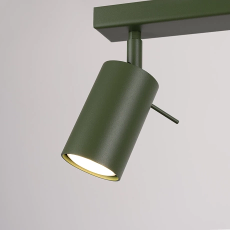 Ceiling lamp RING 3L olive green