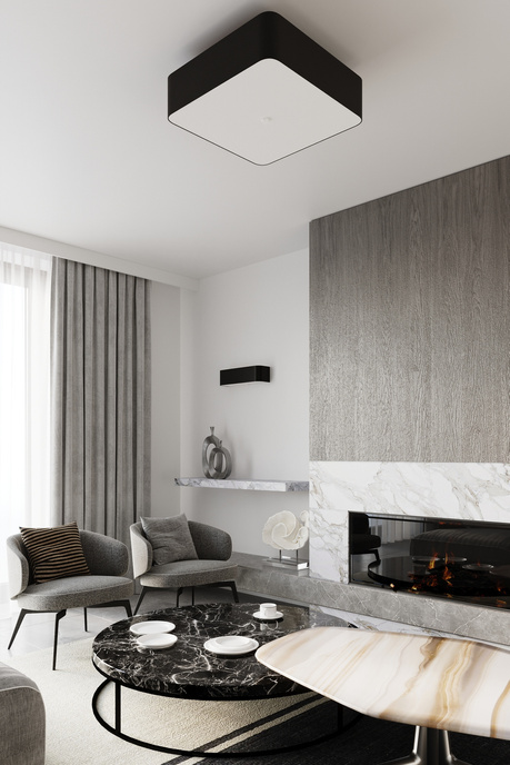 Chandelier LOKKO 55 black + 5x LED Bulb E27 3000K Warm 7,5W 620lm