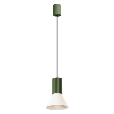 Pendant lamp ESTRIA 1 beige/olive green