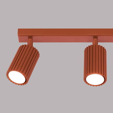 Ceiling lamp KARBON 3L red ochre