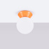 Ceiling lamp ZORI orange IP44
