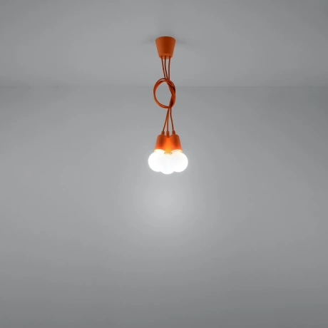 Pendant lamp DIEGO 3 orange