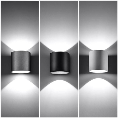 Wall lamp ORBIS in gray + 1x LED Bulb G9 4000K Cool White 4.5W 530lm