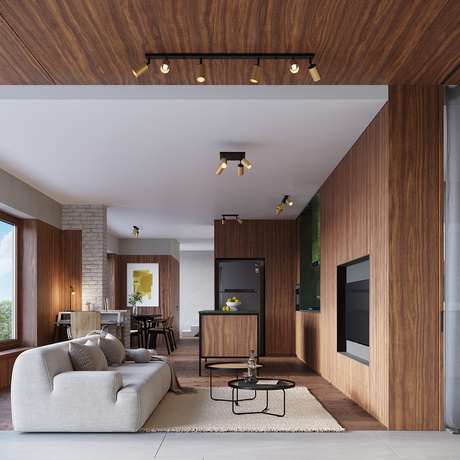 Wall lamp WINX black/gold + 1x LED bulb GU-10 4000K Cool White 7W 530lm