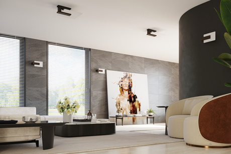 Wall lamp LAPPO in wenge + 1x LED Bulb E14 3000K Warm 7.5W 620lm