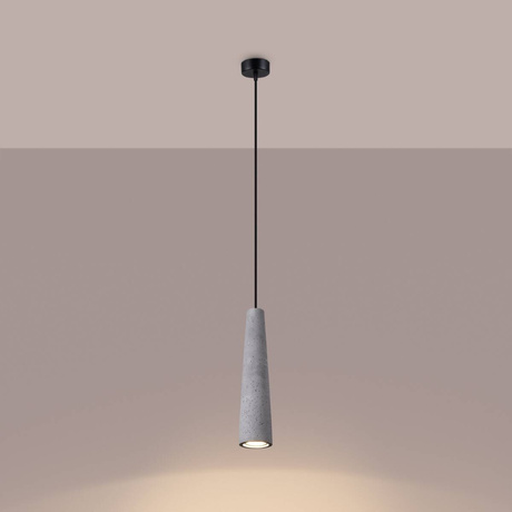 Hanging lamp ELECTRA concrete + 1x LED Bulb GU-10 4000K Cool White 7W 530lm